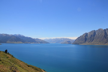 Fototapeta na wymiar Lake Hawea, New Zealand