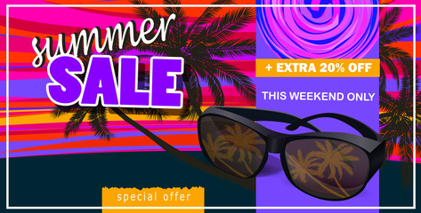 summer sale template banner