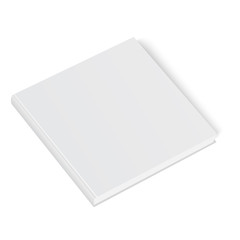 Closed book, cover. Mockup for the cover design. High detail. Isolated on white background