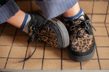 Boys Leopard print shoes