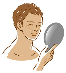 男性　肌　しわ　日焼け