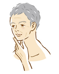 男性　加齢　しわ　美容