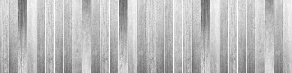Panorama of Vintage white wood fence pattern and background