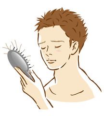 男性　抜け毛　髪トラブル　髪