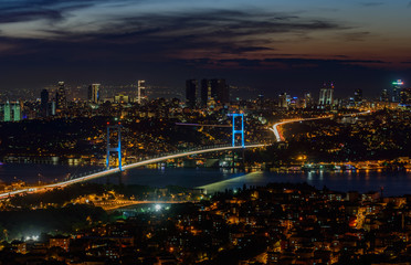 Fototapeta na wymiar Istanbul from Camlica Hill