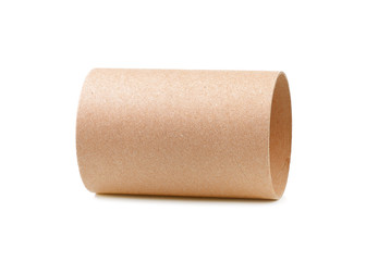 Rolls of cardboard on white