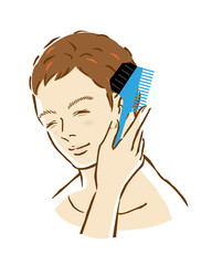 男性　毛染め　カラーリング　ヘア