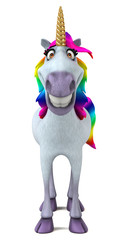 Fun unicorn - 3D Illustration © Julien Tromeur