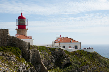 Fototapeta na wymiar Cape St Vincent Lighthouse - Portugal