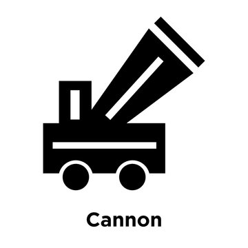 Cannon icon vector sign and symbol isolated on white background, Cannon logo concept, outline symbol, linear sign