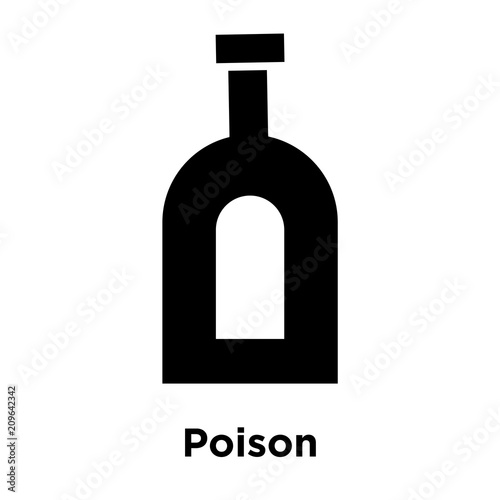 Poison Icon Vector Sign And Symbol Isolated On White Background