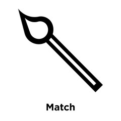 Match icon vector sign and symbol isolated on white background, Match logo concept, outline symbol, linear sign