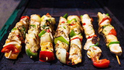 grillades de poulet à la plancha