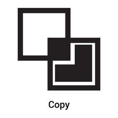 Fototapeta premium Copy icon vector sign and symbol isolated on white background, Copy logo concept, outline symbol, linear sign