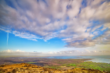 Beautiful panoramic landscape in a county Kerry