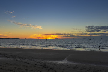 Sunset Wailoaloa beach