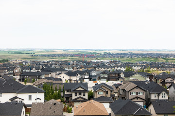 Suburban Sprawl in Calgary Alberta 