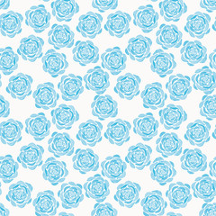 Blue roses on a white background