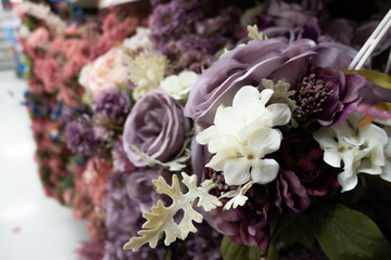 Arrangement of Artificial flowers for gift and anniversary 
