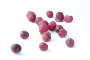 fresh red radishes .isolated on a white background.