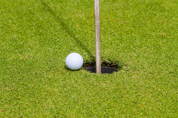 Golf balls on the golf course, popular sports from around the world