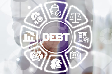 Debt Business Finance concept