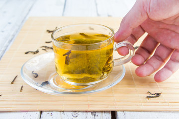 Hot tea is healthy and popular worldwide