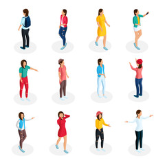 Isometric Teenagers Collection