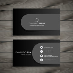 dark professional business card design