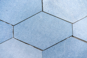 gray hexagonal granite tile