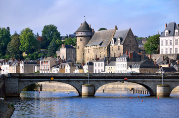 Laval town in France