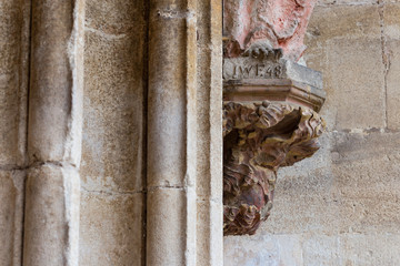 madonna figure on ancient church wall © rudolfgeiger