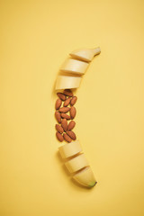 Selection of healthy food for heart, life concept