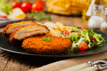 Cordon blue with fires.