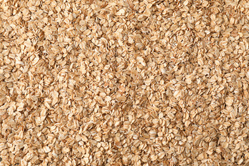Raw oatmeal flakes