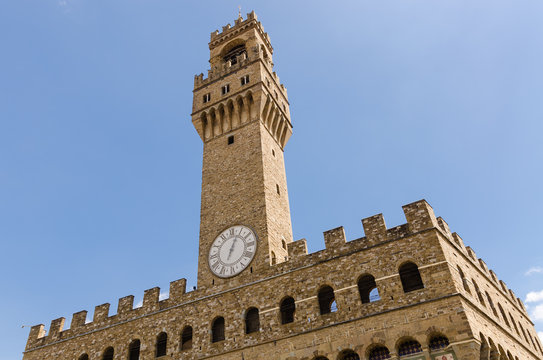 Palazzo Vecchio, Piazza della Signoria, Florence, Italy. May 2017