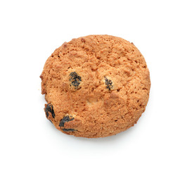 Delicious cookie on white background