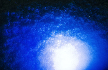 Spot of light on the snow