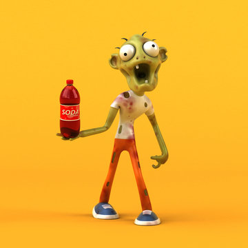 Fun zombie - 3D Illustration