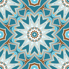 Seamless texture of floral ornament. Vector illustration. For the interior design, printing, web and textile