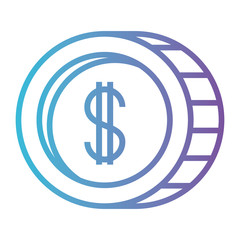 coin money isolated icon vector illustration design