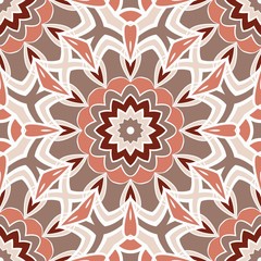 Seamless floral pattern with modern style ornament on color background. For wallpaper, cover book, fabric, scrapbooks.
