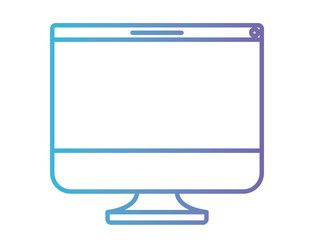 computer display isolated icon vector illustration design