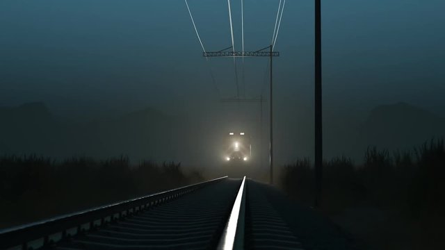 The jump over railway in front of the speeding train. Inspiring environment.