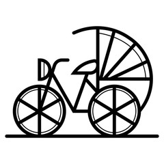 Fototapeta na wymiar china bicycle icon
