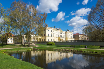 Pond near Branicki palace in Bialystok, Podlaskie, Poland