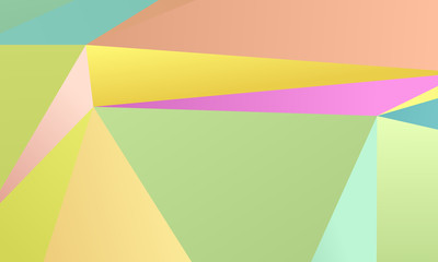 Colored paper pattern. A combination of irregular geometric shapes. Vector illustration.