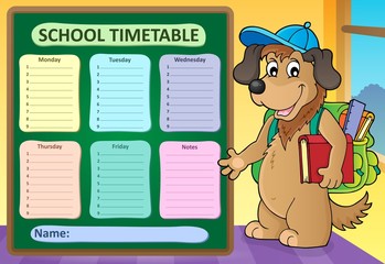 Weekly school timetable design 8