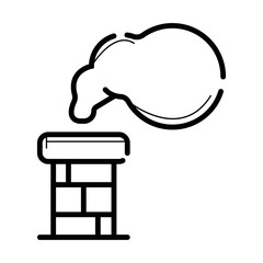 chimney symbol icon