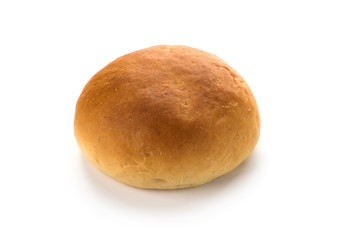 bread rolls on white background